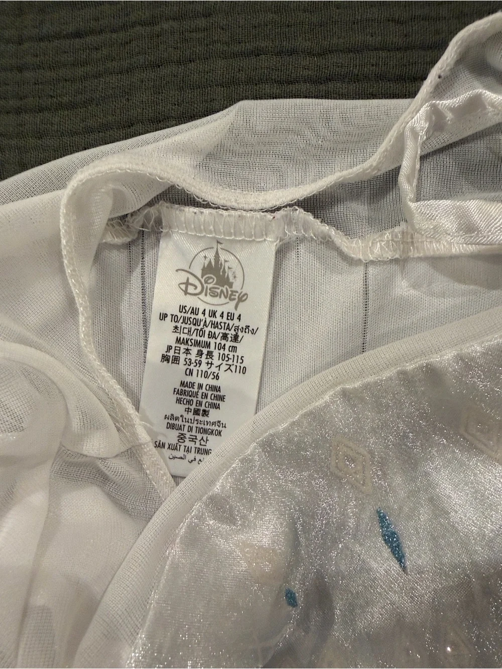 Disney Elsa Princess Dress with Light Blue Pants